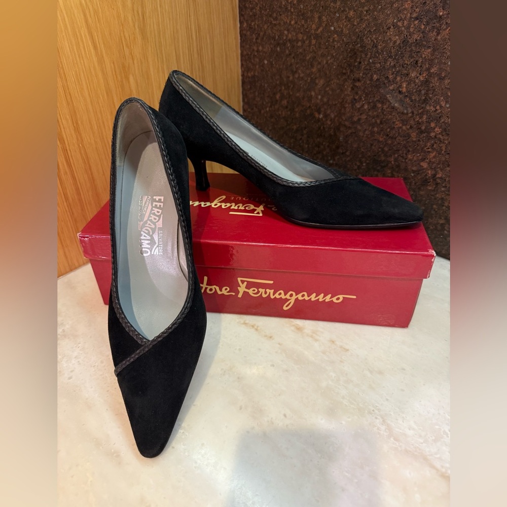 Salvatore Ferragamo Suede Heels